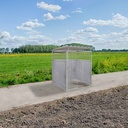 2/3 damwand hondenkennel 1,5 X 1,5m compleet met dak