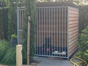 Douglas hout hondenkennel 2 X 2m compleet met dak