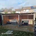 Douglas hout hondenkennel dubbel 2 X 2m en 2 X 3m compleet met dak