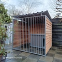 Douglas hout hondenkennel 2 X 2m compleet met dak