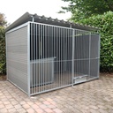 WPC Composiet houtlook hondenkennel 3 X 2m compleet met dak