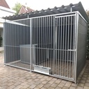 WPC Composiet houtlook hondenkennel 3 X 2m compleet met dak