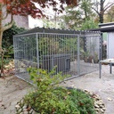 Basic spijlen 8cm hondenkennel 4 X 2m compleet met dak