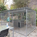 Basic spijlen 8cm hondenkennel 4 X 2m compleet met dak