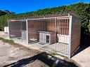 Douglas hout hondenkennel dubbel 3 X 2m compleet met dak