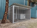WPC Composiet houtlook hondenkennel 3 X 2m compleet met dak