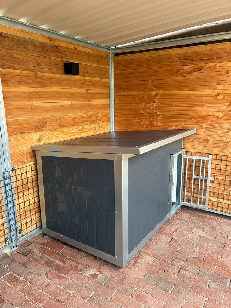 Hondenhok L Geïsoleerd Antraciet 