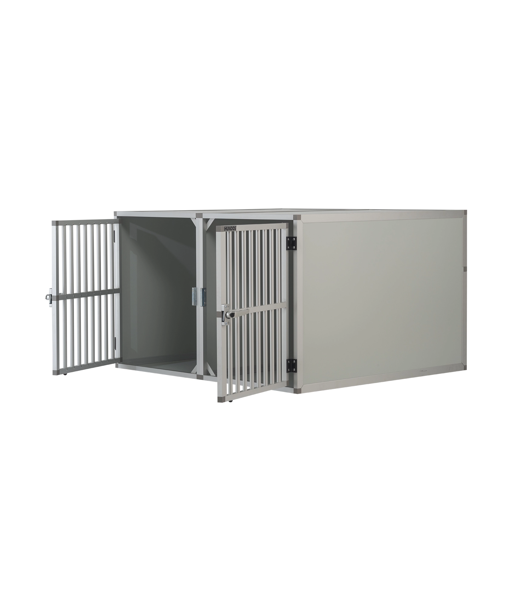 Hundos Autobench Recht Model Dubbel 100x110x67 met spijlen