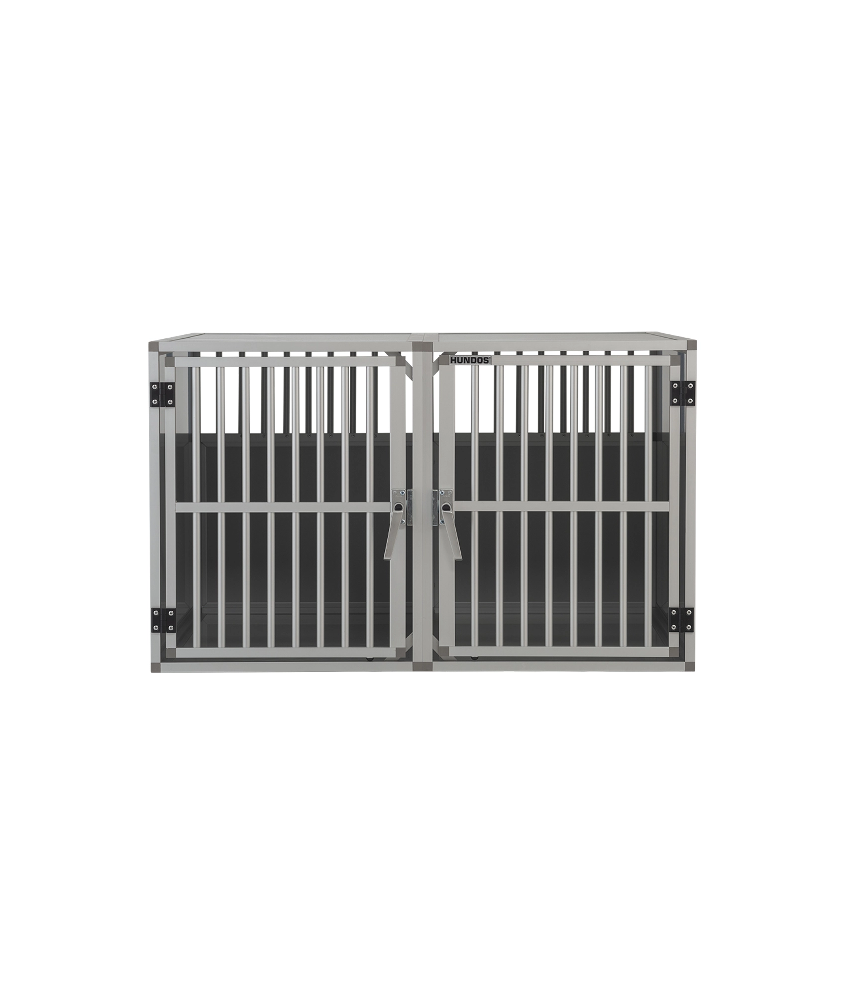 Hundos Autobench Recht Model Dubbel 100x110x67 met spijlen