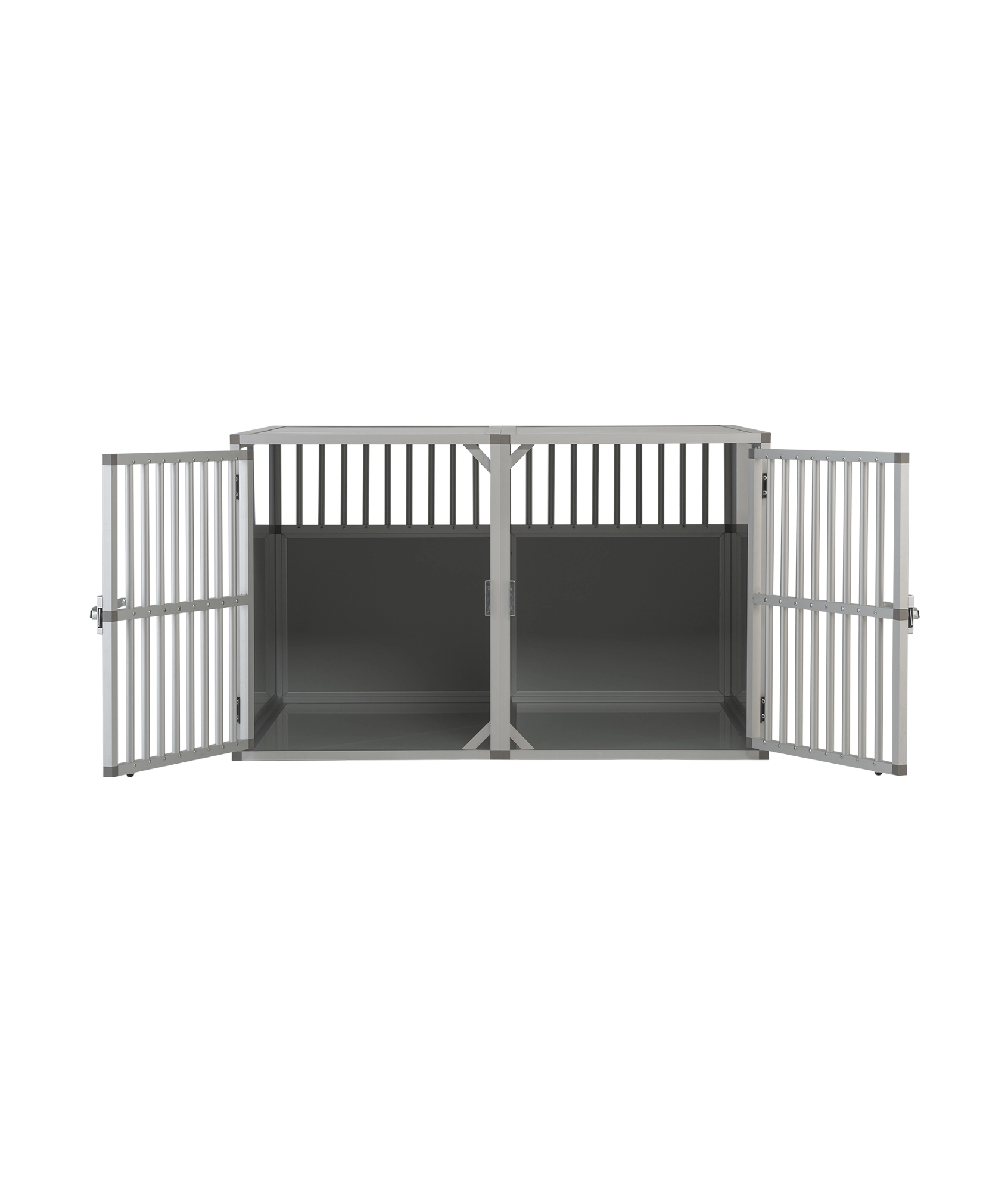 Hundos Autobench Recht Model Dubbel 100x110x67 met spijlen