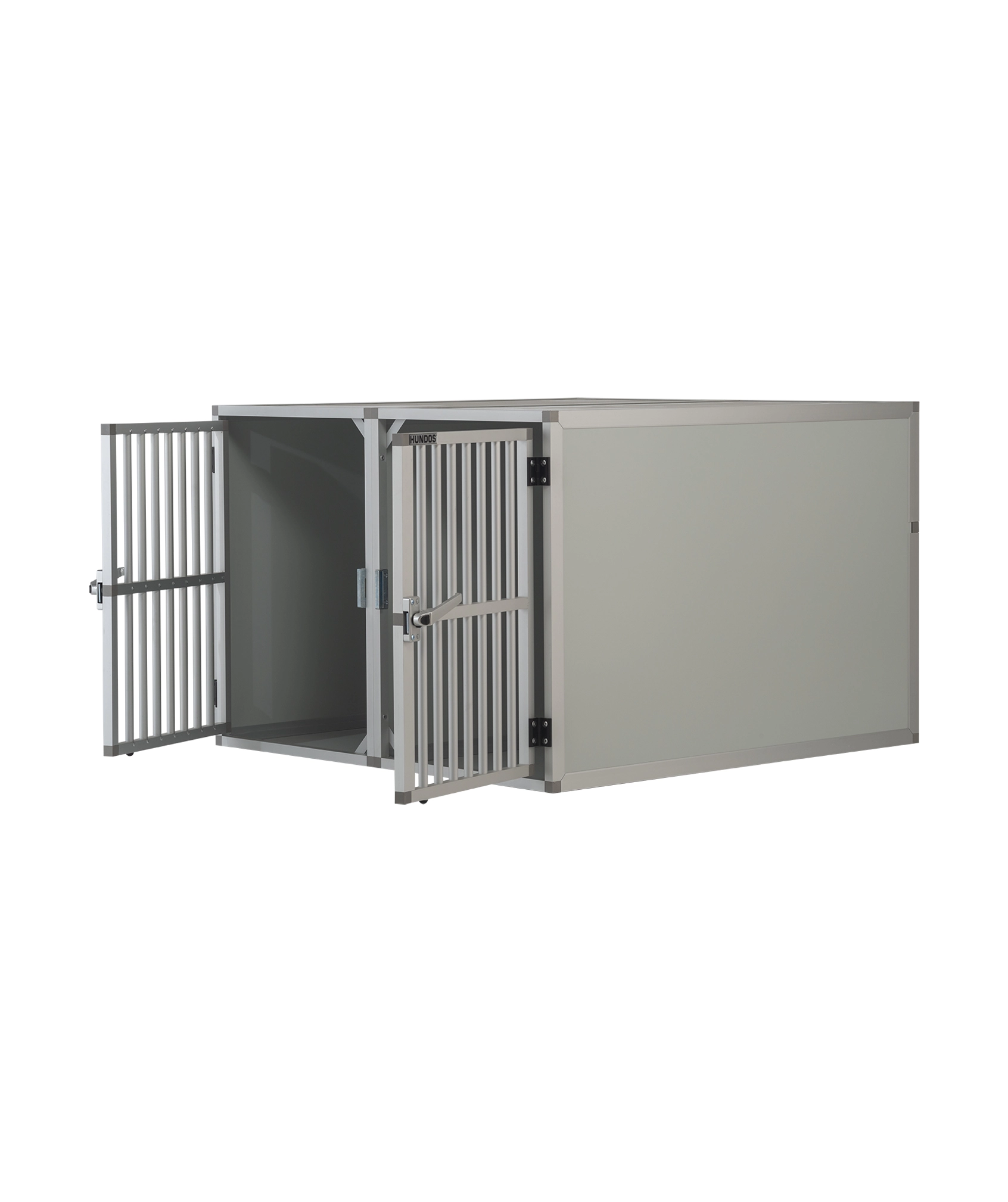 Hundos Autobench Recht model Dubbel 100x95x67 met spijlen 