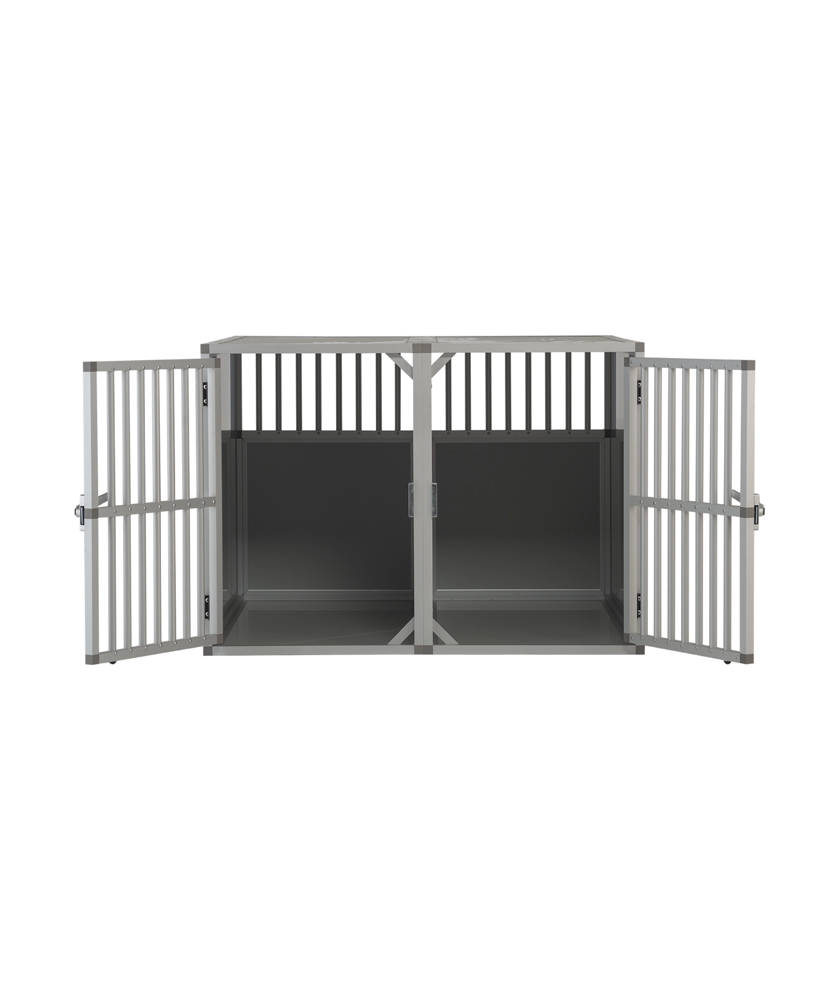 Hundos Autobench Recht model Dubbel 100x95x67 met spijlen 