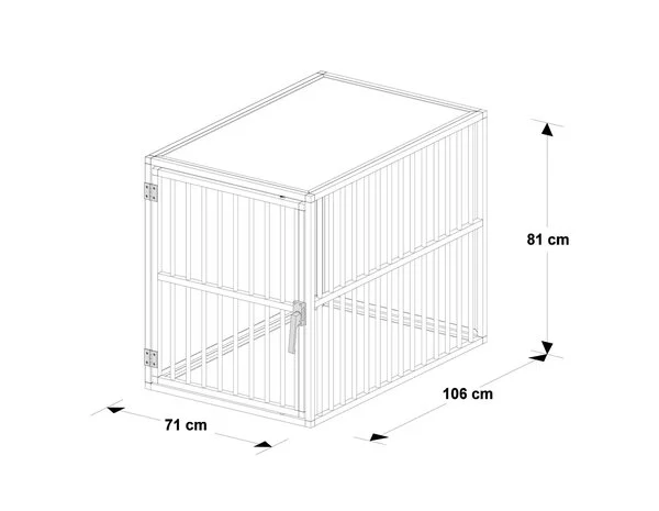 Hundos Hondenbench model DK maat L linksdraaiend 