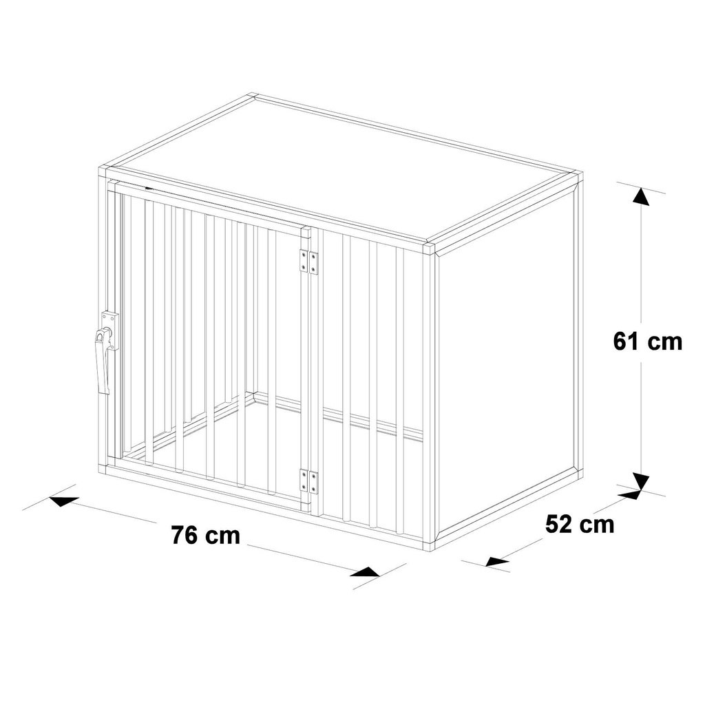 Hundos Hondenbench model DL maat S deur links