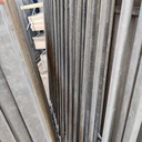 1,5m deur rechts, spijlen 8cm, gebruikt