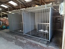 Kunststof hondenkennel dubbel 2 X 2m compleet met dak