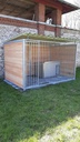 Douglas hout hondenkennel 3 X 2m compleet met dak
