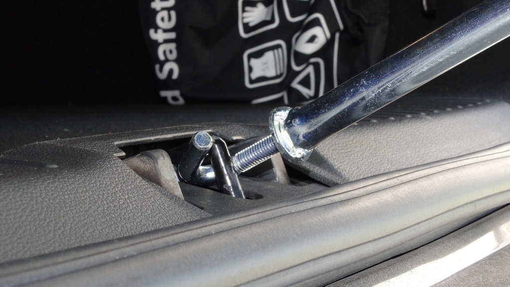 Pro Kofferbaksluiter 25 cm zilver