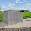 Kunststof hondenkennel 3 X 1,5m compleet met dak