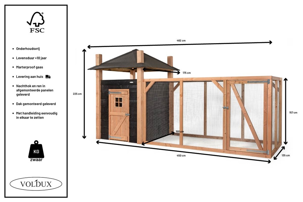 Kippenhok Hooiberg Niek XL