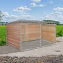 Douglas hout hondenkennel 4 X 2m compleet met dak