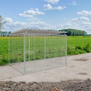 budget spijlen 8cm hondenkennel 3 X 2m compleet met dak