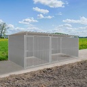 Kunststof hondenkennel dubbel 2 X 2m &amp; 2 x 3m compleet met dak