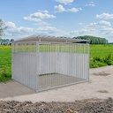 2/3 damwand hondenkennel 3 X 2m compleet met dak