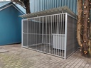 WPC Composiet houtlook hondenkennel 3 X 2m compleet met dak