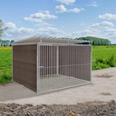 WPC Composiet houtlook hondenkennel 3 X 2m compleet met dak