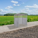 2/3 damwand hondenkennel 1,5 X 2m compleet met dak