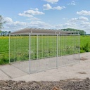 budget spijlen 8cm hondenkennel 4 X 2m compleet met dak