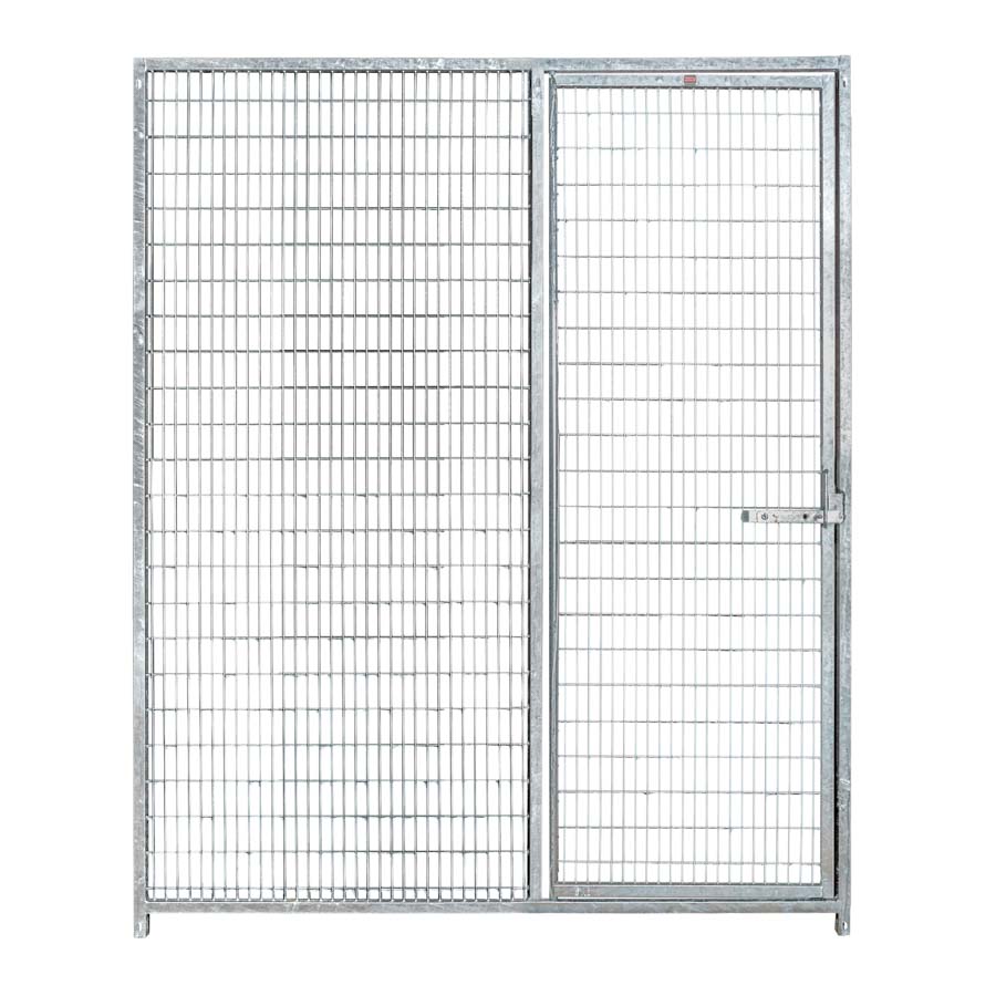 Gaaspaneel 150cm * 184cm draad 2,5 x 7cm met deur kennelpaneel gaas