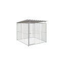 Basic spijlen 8cm hondenkennel 2 X 2m compleet met dak