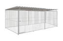 Basic spijlen 8cm hondenkennel 5 X 2m compleet met dak