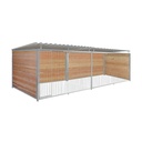 Douglas hout hondenkennel 6 X 2m compleet met dak