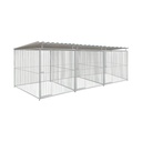 Basic spijlen 8cm hondenkennel driedubbel 2 X 2m compleet met dak 