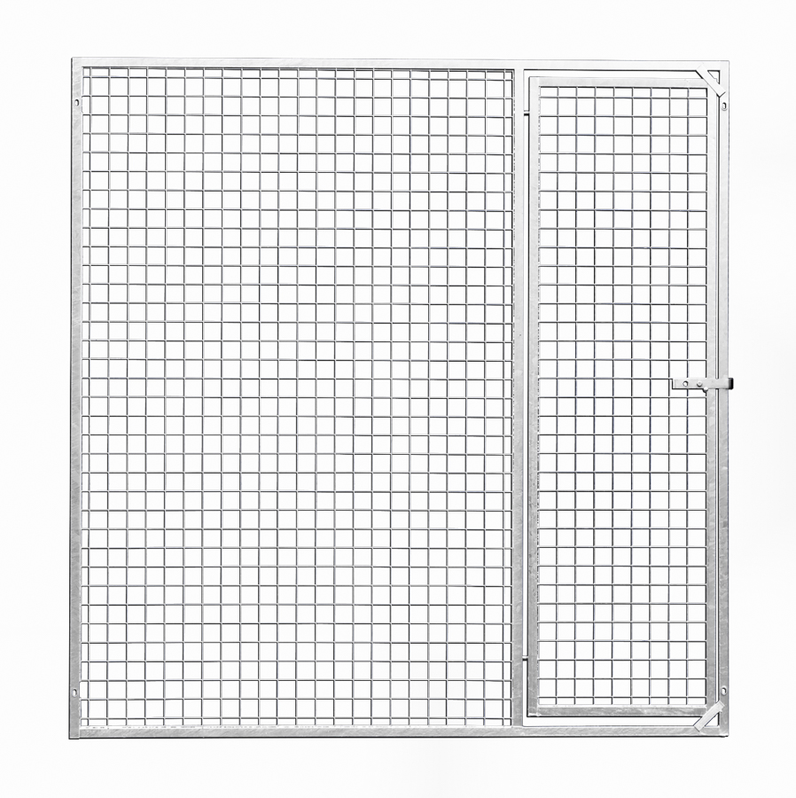Gaaspaneel Kattenren 175 x 180 cm met deur - gaas 5x5cm