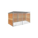 Douglas hout hondenkennel 4 X 1,5m compleet met dak