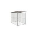 Basic spijlen 8cm hondenkennel 1,5 X 2m compleet met dak