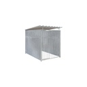 Geheel dicht damwand hondenkennel 1,5 X 2m compleet met dak