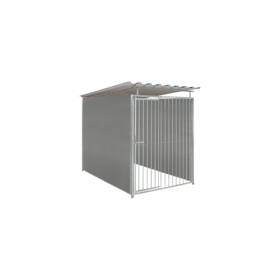 Kunststof hondenkennel 1,5 X 2m compleet met dak