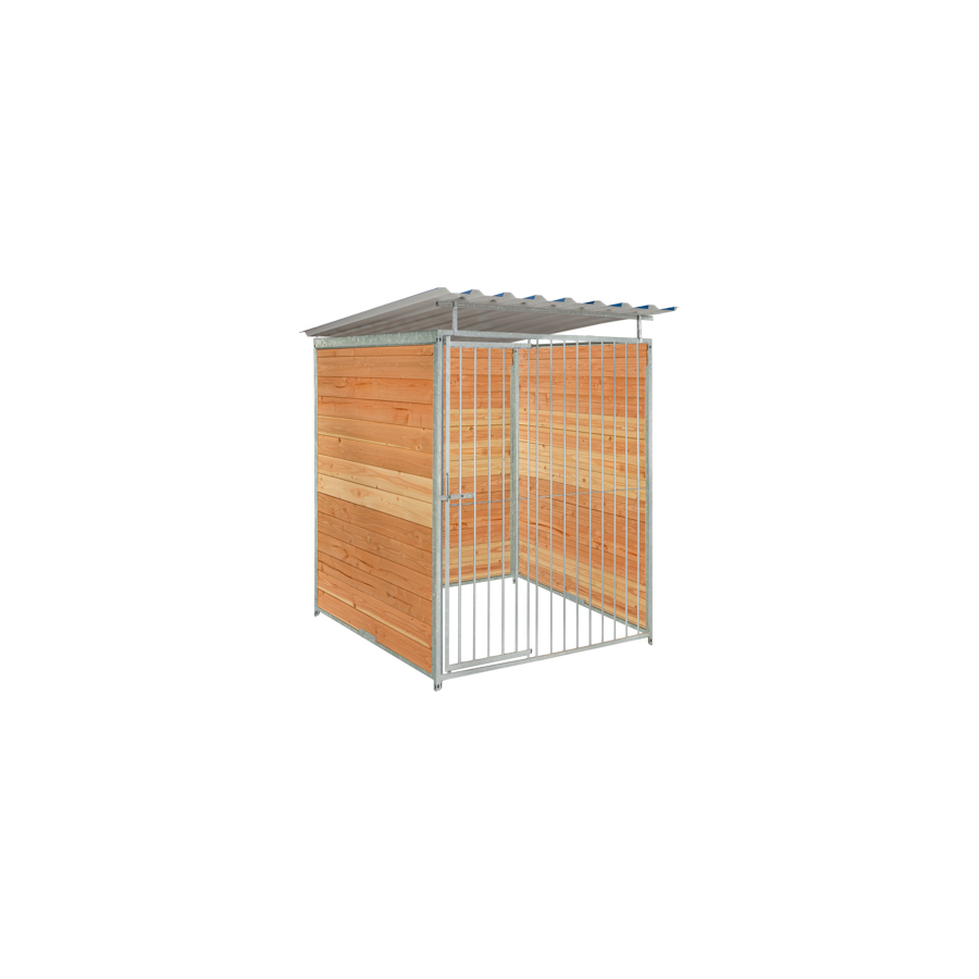 Douglas hout hondenkennel 1,5 X 1,5m compleet met dak 