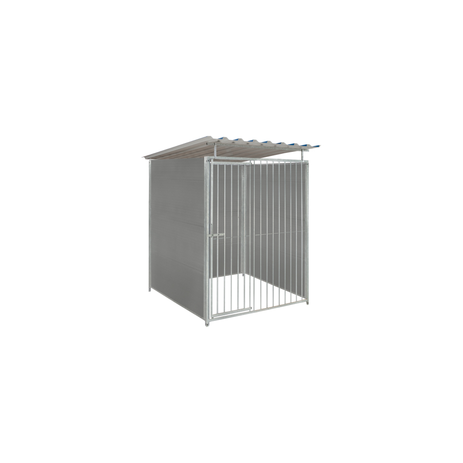 Kunststof hondenkennel 1,5 X 1,5m compleet met dak