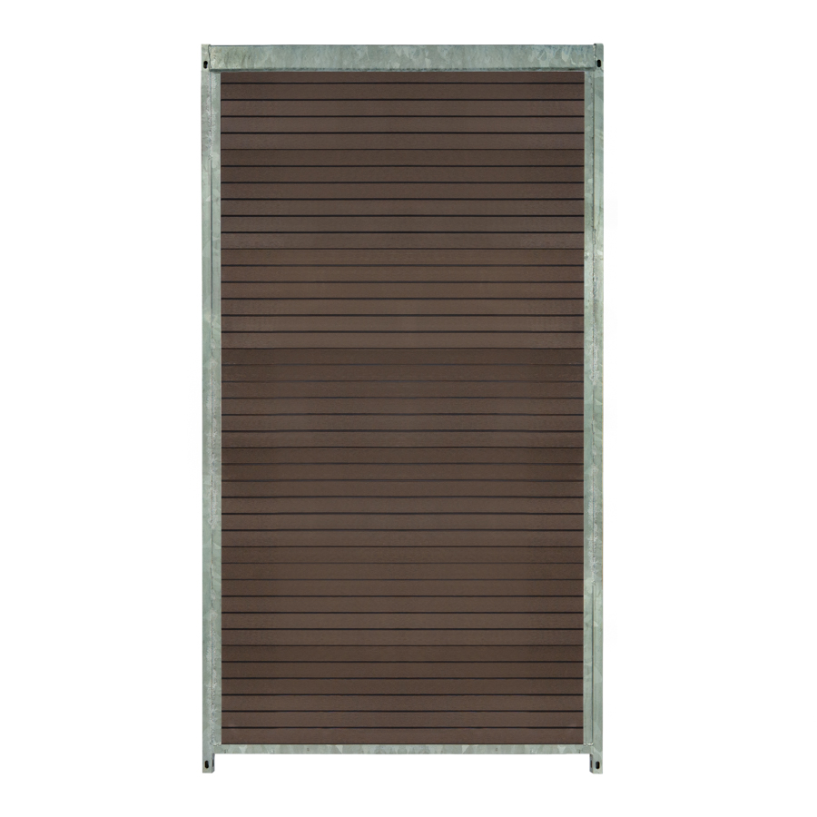 Composiet kennelpaneel WPC dicht 100 * 184cm
