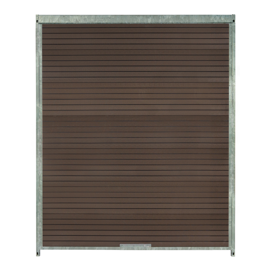 kennelpaneel 1,5m - WPC composiet geheel dicht 