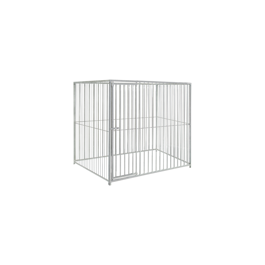 Basic spijlen 8cm hondenkennel 2 X 1,5m zonder dak