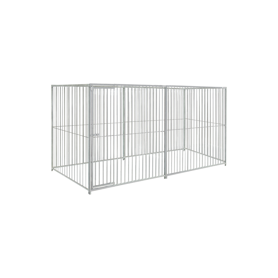 Basic spijlen 8cm hondenkennel 4 X 1,5m zonder dak