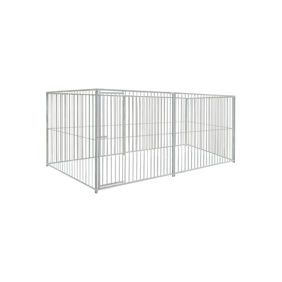 Basic spijlen 8cm hondenkennel 4 X 2m zonder dak