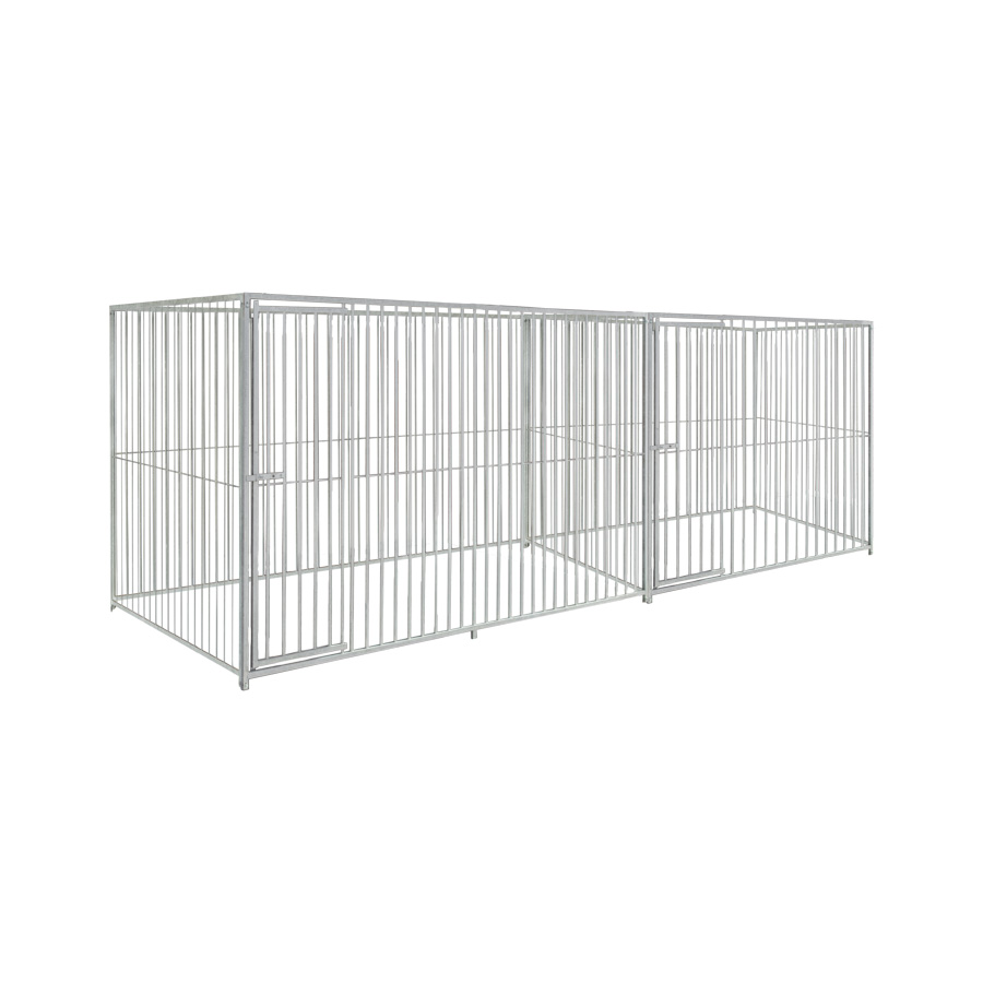 Basic spijlen 8cm hondenkennel dubbel 2 X 1,5m & 3 X 1,5m zonder dak